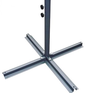 Solenzara parasol néon led déporté 3 x 3 m écru