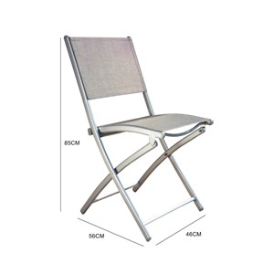 Molvina lot de 4 chaises en acier
