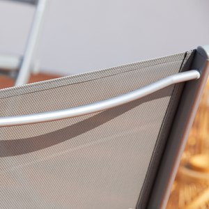 Molvina lot de 4 chaises en acier