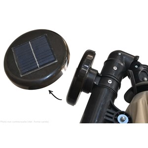 Solenzara solenzara bulle écru : parasol led déporté 3x3m