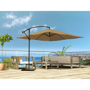 Solenzara solenzara bulle chocolat : parasol led déporté 3x3m