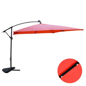 Solenzara solenzara bulle terracotta : parasol led déporté 3x3m