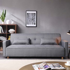 Copenhague canapé scandinave convertible 3 places en tissu gris