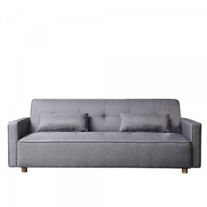Copenhague canapé scandinave convertible 3 places en tissu gris