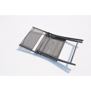 Colisée salon de balcon 2 places en acier inoxydable gris