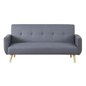 Berlin canapé scandinave convertible 3 places en tissu gris