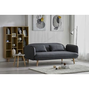 Sotchi canapé convertible 3 places en tissu gris