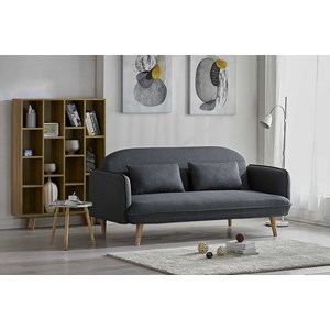 Sotchi canapé convertible 3 places en tissu gris