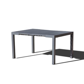 Olhao console extensible 2 à 6 places en aluminium