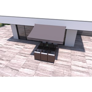 Adro store banne 3 x 2 m taupe