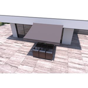 Adro store banne 3 x 2,5 m taupe