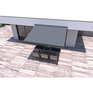 Lozio store banne 3 x 2,5 m gris