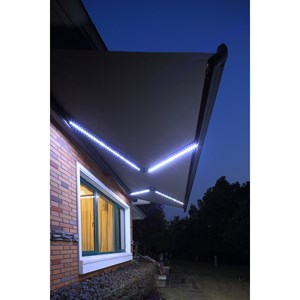 Ceto store banne led motorisé 4 x 3 m gris