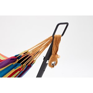 Copacabana hamac sur pied 2,6 m avec toile en polyester multicolore