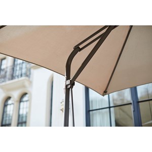 Alcudia parasol déporté avec ouverture innovante diamètre 3 m gris