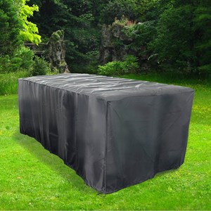 Housse de protection salon de jardin 194x94x68cm - lusiana 8 places