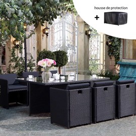 Miami miami 6 noir-noir + housse de protection