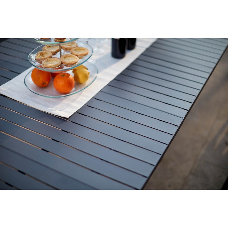 Alloy console extensible aluminium 2-12pl + housse