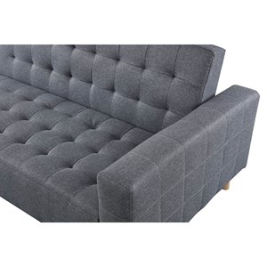 Sherbrooke canapé d'angle gauche convertible 4 places gris