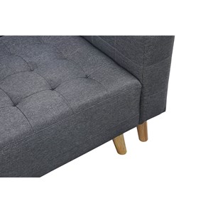 Sherbrooke canapé d'angle gauche convertible 4 places gris