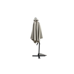 Alcudia parasol ecru droit rond 2,94 x 2,94 m