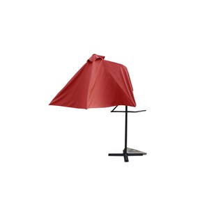 Alcudia parasol déporté avec ouverture innovante diamètre 3m terracotta