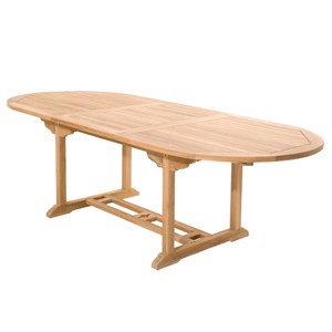 Kajang salon de jardin teck 10 places table ovale 6 chaises 2 fauteuils