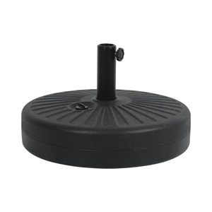 Sun pied de parasol circulaire en plastique résistant noir