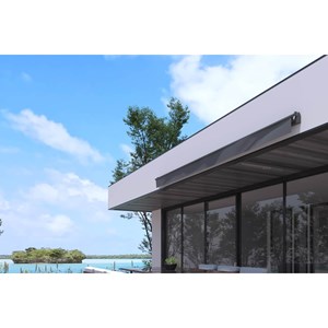 Adro store banne manuel 4 x 3 m gris