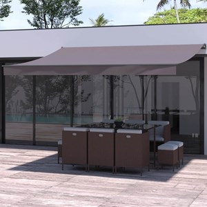 Adro - store banne manuel 4x3m taupe polyester