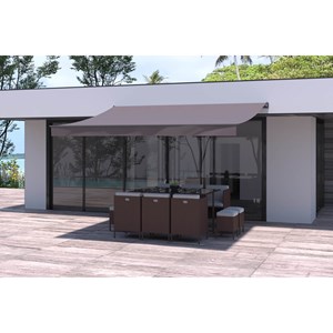 Adro store banne manuel 4 x 3 m taupe