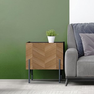 Sequoia - meuble d'appoint vintage avec placard