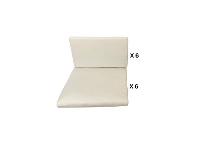 Miami housses de coussins blanc pour miami et sunset 6 places