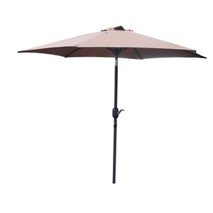 Come parasol droit rond 2,5 x 2,5 m chocolat