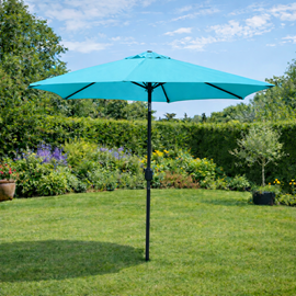Come parasol bleu rond 2,5 x 2,5 m