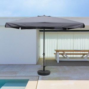 Palerme parasol gris carré 2,95 x 2,95 m