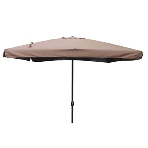 Palerme parasol marron carré 2,95 x 2,95 m