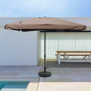 Palerme parasol marron carré 2,95 x 2,95 m