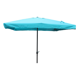 Palerme parasol bleu carré 2,95 x 2,95 m