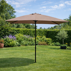 Spezia parasol marron rectangle 2,93 x 1,93 m