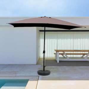 Spezia parasol marron rectangle 2,93 x 1,93 m