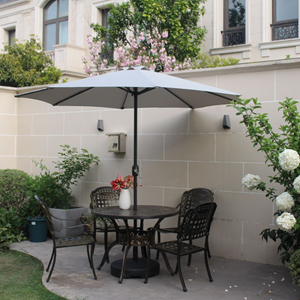 Portofino - parasol droit rond ø 3 m écru