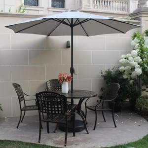 Portofino parasol droit rond diamètre 3 m écru