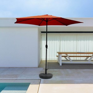 Portofino parasol terracotta rond 2,94 x 2,94 m