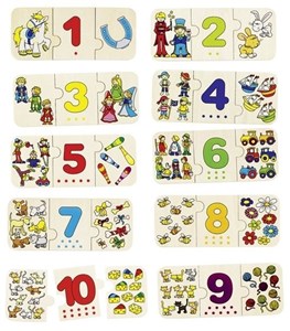 Puzzle chiffres et quantités