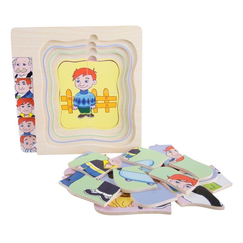 Puzzle cycle vie - homme