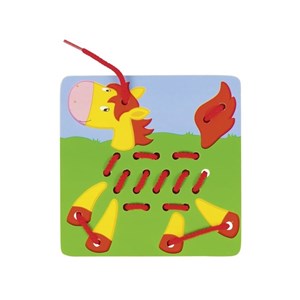 Jeu de lacets en bois