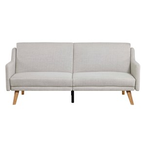 Ester canapé scandinave convertible 3 places en tissu gris clair