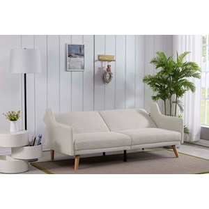 Ester canapé scandinave convertible 3 places en tissu gris clair