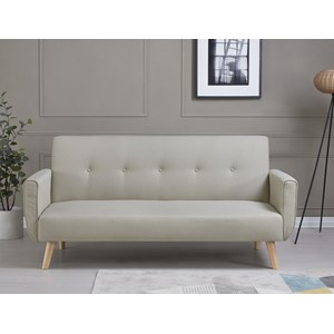 Berlin - canapé scandinave convertible 3 places beige